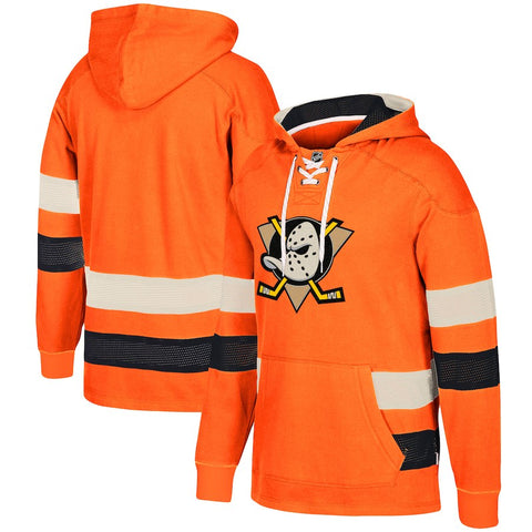 Anaheim Ducks CCM Jersey Pullover Hoodie - Orange