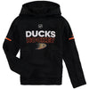 Anaheim Ducks Youth Player climawarm Hooded Sweatshirt - Black