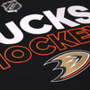 Anaheim Ducks Youth Player climawarm Hooded Sweatshirt - Black