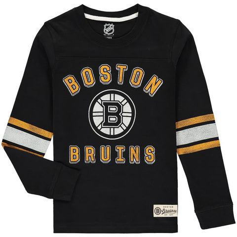 Boston Bruins Youth Historical Long Sleeve T-Shirt - Black