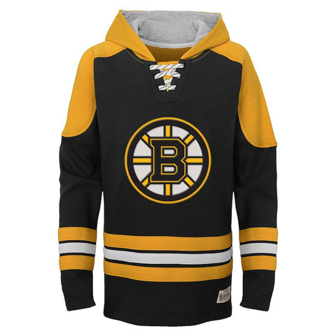 Boston Bruins Youth Legendary Pullover Hoodie - Black