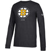 Boston Bruins CCM Centennial Shot Long Sleeve Tri-Blend T-Shirt - Heathered Black