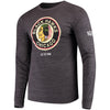 Chicago Blackhawks CCM Centennial Shot Long Sleeve Tri-Blend T-Shirt - Heathered Black