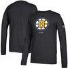 Boston Bruins CCM Centennial Shot Long Sleeve Tri-Blend T-Shirt - Heathered Black