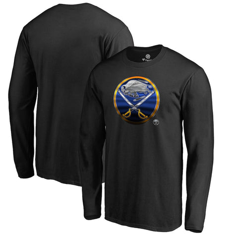 Buffalo Sabres   Midnight Mascot Long Sleeve T-Shirt - Black
