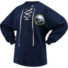 Buffalo Sabres   Women's Lace Up Long Sleeve Spirit T-Shirt