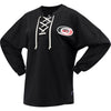 Carolina Hurricanes   Women's Lace Up Long Sleeve Spirit T-Shirt