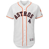 George Springer Houston Astros Majestic Home Authentic Collection Flex Base Player Jersey - White
