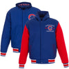 Chicago Cubs JH Design Reversible Poly-Twill Hooded Jacket