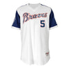 Freddie Freeman Atlanta Braves Majestic 1974 Turn Back the Clock Authentic Player Jersey - White