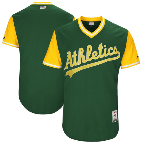 Oakland Athletics Majestic 2017 Players Weekend Authentic Team Jersey - Green
