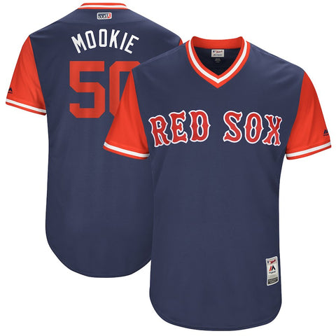 Mookie Betts "Mookie" Boston Red Sox Majestic 2017 Little League World Series Authentic Players Weekend Classic Jersey