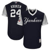 Gary Sanchez "Kraken" New York Yankees Majestic 2018 Players' Weekend Authentic Jersey - Navy/Gray
