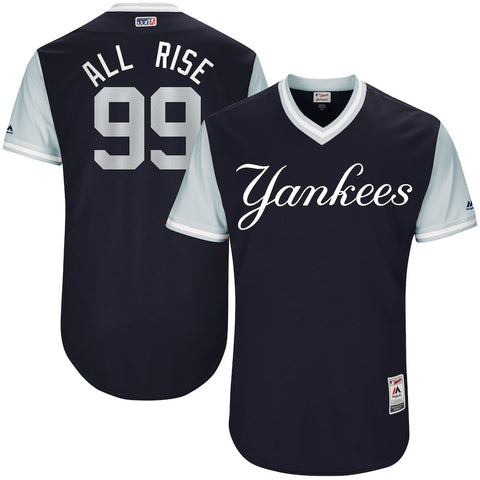 Aaron Judge "All Rise" New York Yankees Majestic 2017 Little League World Series Authentic Players Weekend Classic Jersey