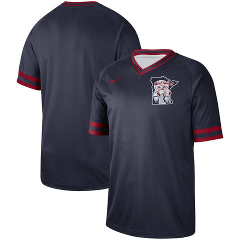 Minnesota Twins Cooperstown Collection Legend V-Neck Jersey - Navy