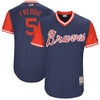 Freddie Freeman "Freddie" Atlanta Braves Majestic 2017 Players Weekend Authentic Jersey - Navy