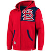 St. Louis Cardinals   Big & Tall Iconic Bold Full-Zip Hoodie