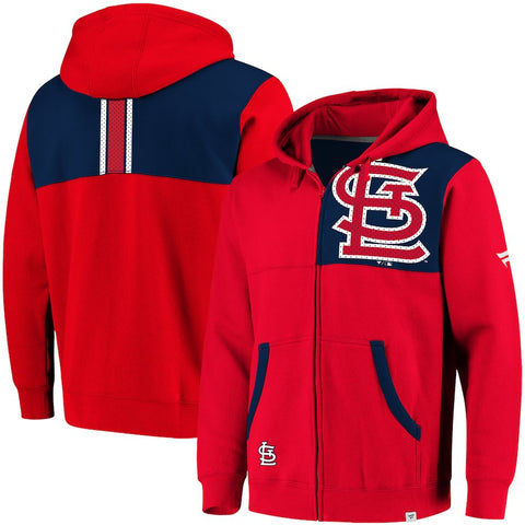 St. Louis Cardinals   Big & Tall Iconic Bold Full-Zip Hoodie