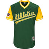 Josh Phegley "PTBNL" Oakland Athletics Majestic 2018 Players' Weekend Authentic Jersey - Green/Yellow