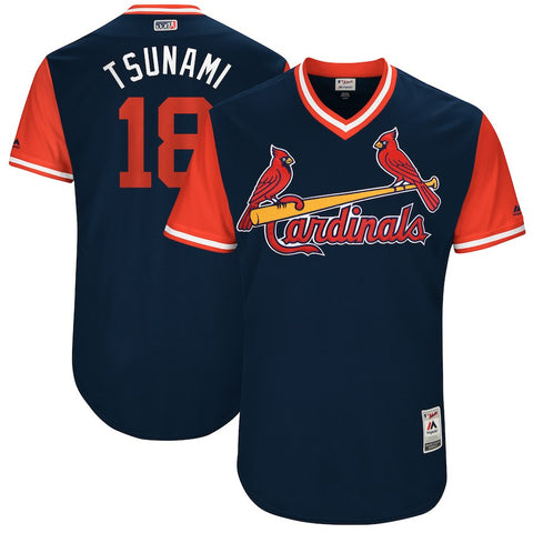 Carlos Martinez "Tsunami" St. Louis Cardinals Majestic 2017 Players Weekend Authentic Jersey - Navy