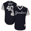 Luis Severino "Sevy" New York Yankees Majestic 2018 Players' Weekend Authentic Jersey - Navy/Gray