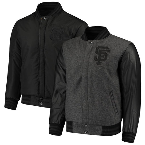 San Francisco Giants JH Design Reversible Wool Jacket