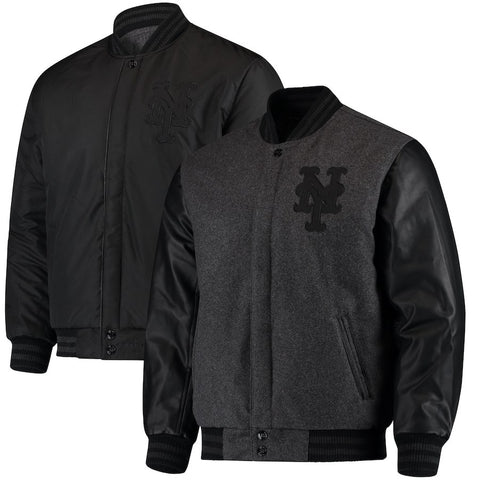 New York Mets JH Design Reversible Wool Jacket