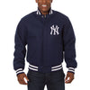 New York Yankees JH Design Wool Full-Button Jacket