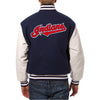 Cleveland Indians JH Design Wool Leather Full-Snap Jacket