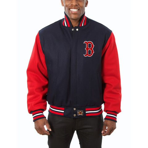 Boston Red Sox JH Design Wool Full-Button Jacket