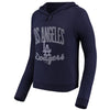 Los Angeles Dodgers   Women's Cozy Steadfast Tri-Blend Pullover Hoodie - Navy