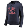 St. Louis Cardinals   Women's Cozy Steadfast Tri-Blend Pullover Hoodie - Navy