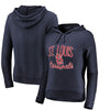 St. Louis Cardinals   Women's Cozy Steadfast Tri-Blend Pullover Hoodie - Navy
