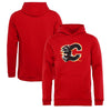Calgary Flames   Youth Splatter Logo Pullover Hoodie - Red