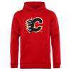 Calgary Flames   Youth Splatter Logo Pullover Hoodie - Red