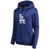 Los Angeles Dodgers   Women's Splatter Logo Pullover Hoodie - Royal
