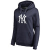 New York Yankees   Women's Splatter Logo Pullover Hoodie - Navy