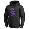 Colorado Rockies   Splatter Logo Pullover Hoodie - Black