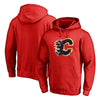 Calgary Flames   Splatter Logo Pullover Hoodie - Red
