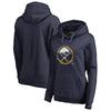 Buffalo Sabres   Women's Splatter Logo Plus Size Pullover Hoodie - Navy