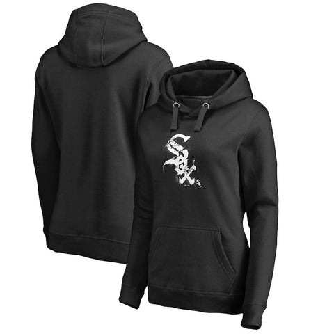 Chicago White Sox   Women's Splatter Logo Pullover Hoodie - Black