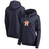 Houston Astros   Women's Splatter Logo Pullover Hoodie - Navy