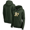 Oakland Athletics   Women's Splatter Logo Pullover Hoodie - Green