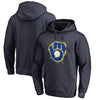 Milwaukee Brewers   Splatter Logo Pullover Hoodie - Navy