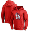 St. Louis Cardinals   Splatter Logo Pullover Hoodie - Red