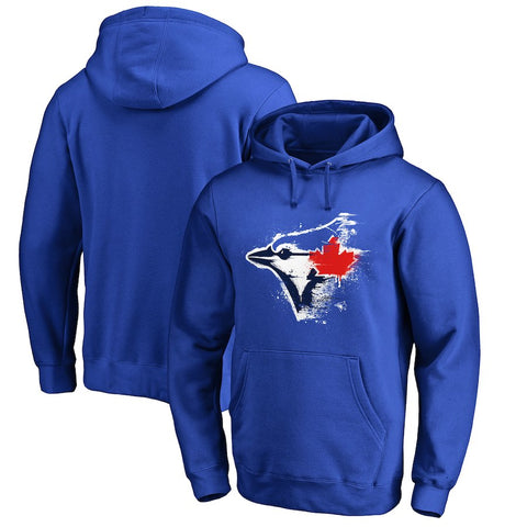 Toronto Blue Jays   Splatter Logo Pullover Hoodie - Royal