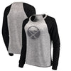 Buffalo Sabres Let Loose by RNL Women's Cozy Collection Plush Crew Sweatshirt - Ash/Black