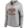 Anaheim Ducks Let Loose by RNL Women's Cozy Collection Steadfast Pullover Hoodie - Ash
