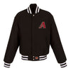 Arizona Diamondbacks JH Design Women's Embroidered Logo All-Wool Jacket
