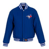 Toronto Blue Jays JH Design Women's Embroidered Logo All-Wool Jacket